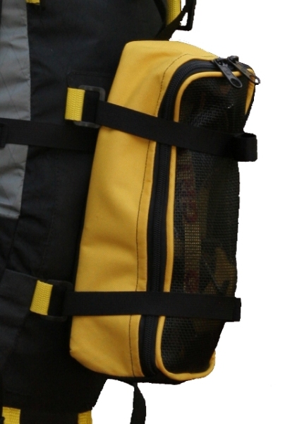 Omega Pack with attached crampon pouch